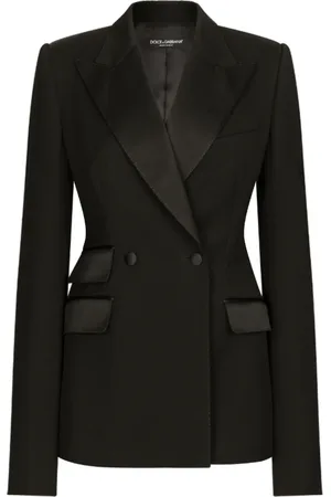 Dolce & Gabbana Jassen, Dames, Zwart, M, Wol, Blazers