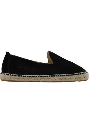 MANEBI Schoenen, Heren, Zwart, 44 EU, Suède, Hamptons espadrilles