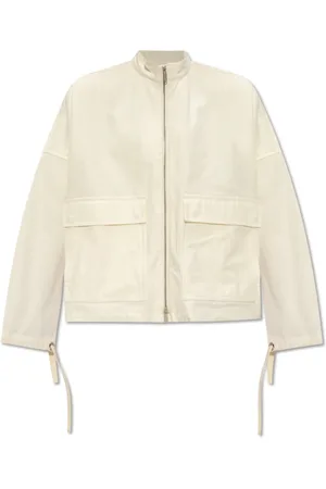 Jil Sander Jassen, Dames, Wit, S, Katoen, Oversized Jas
