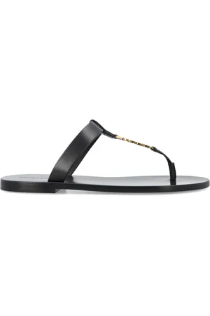 Saint Laurent Schoenen, Heren, Zwart, 42 1/2 EU, Flip Flops
