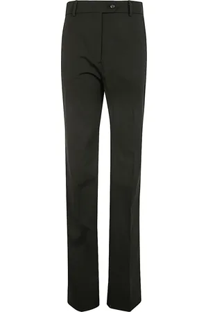 Nº21 Broeken, Dames, Zwart, L, Katoen, Zwarte Straight Broek