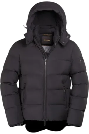 MOORER Jassen, Heren, Zwart, S, Acqua Line Gewatteerde Bomberjack