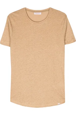 Orlebar Brown Tops, Heren, , M, Linnen, T-Shirts