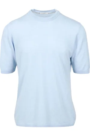 Paolo Pecora Truien, Heren, Blauw, L, Katoen, T-Shirts
