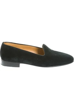 Berwick Schoenen, Heren, Zwart, 42 EU, Leer, Zwarte Leren Instappers