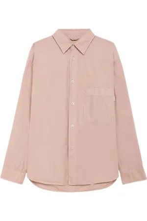 AMISH Overhemden, Heren, Roze, S, Katoen, Grijs Roze Shirt Amu 108P4290569