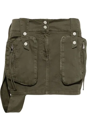 BLUMARINE Rokken, Dames, Groen, 2Xs, Denim, Denim Skirts