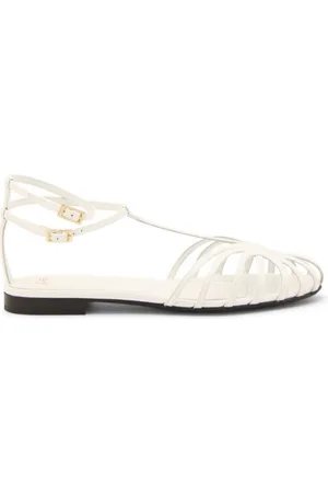 Alevì Milano Schoenen, Dames, Wit, 39 EU, Flat Sandalen