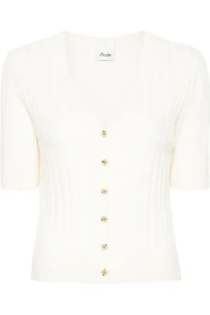 Allude Truien, Dames, Wit, L, Wol, Cardigans