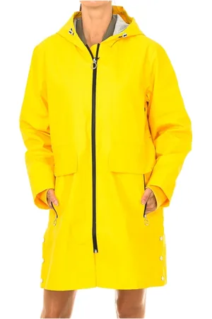 Superdry Jassen, Dames, Geel, 2Xs, Katoen, Regen Regenjas