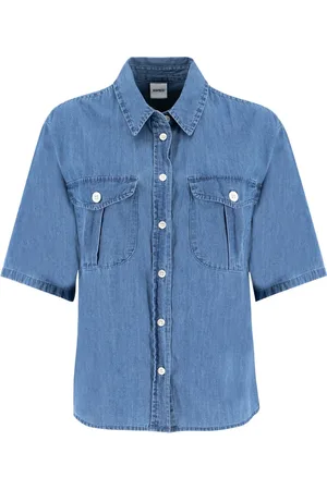 Aspesi Blouses & Shirts, Dames, Blauw, M, Katoen, Shirts