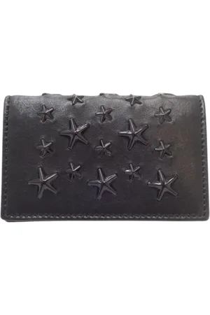 Jimmy Choo Pre-owned, Dames, Zwart, ONE Size, Leer, Tweedehands leren portemonnees
