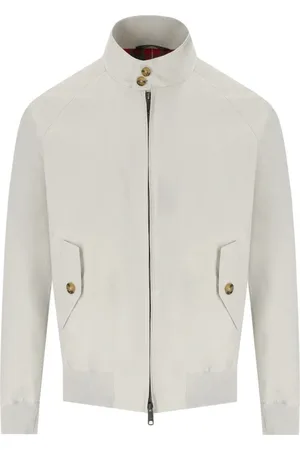 Baracuta Jassen, Heren, Wit, S, Katoen, Natuurlijke Beige Tartan Bomberjack