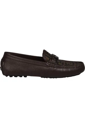 Fendi Schoenen, Heren, Bruin, 40 EU, Leer, Loafers