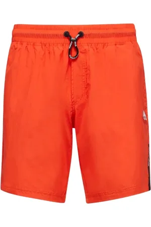 Moose Knuckles Korte broeken, Heren, Oranje, S, Nylon, Casual Shorts