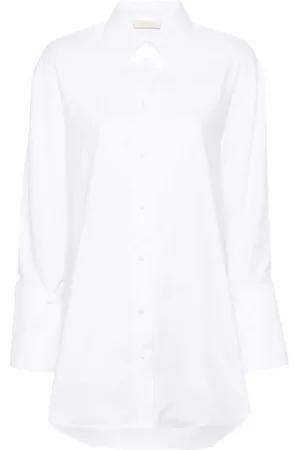 Twin-Set Blouses & Shirts, Dames, Wit, S, Katoen, Optisch Wit Shirt
