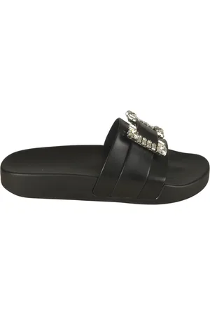 Sergio Rossi Schoenen, Dames, Zwart, 40 EU, Zwarte Sandalen voor Vrouwen