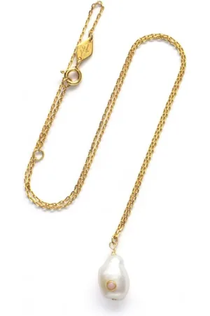 Anni Lu Accessoires, Dames, Geel, ONE Size, Barok Parel Ketting