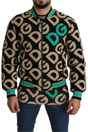 Dolce & Gabbana Jassen, Heren, Veelkleurig, M, Dgmillennials Logo Print Bomberjack