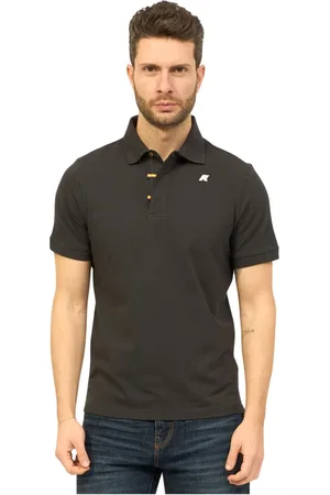 K-Way Tops, Heren, Zwart, L, Katoen, Zwarte Polo Amedee Katoen Stretch