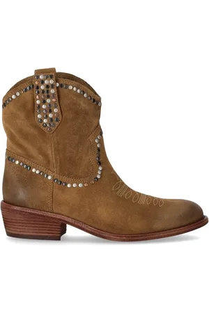 Ash Schoenen, Dames, Bruin, 36 EU, Leer, Cowboy Boots