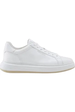Woolrich Schoenen, Heren, Wit, 44 EU, Leer, Witte leren sneakers met uitneembare binnenzool