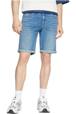 Tommy Hilfiger Korte broeken, Heren, Blauw, W32, Denim, Denim Shorts