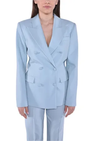 MVP Wardrobe Jassen, Dames, Blauw, S, Wol, Blazers