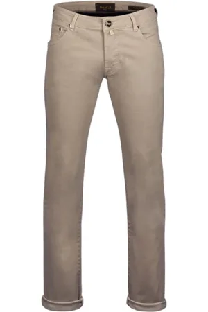 MOORER Broeken, Heren, , W38, Denim, Slim Fit Denim Broek