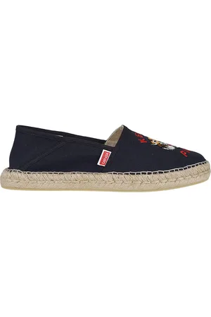 Kenzo Schoenen, Heren, Blauw, 40 EU, Katoen, Blauwe Nacht Slip-On Espadrilles