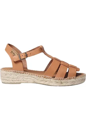 Toni Pons Schoenen, Dames, Bruin, 39 EU, Flat Sandalen