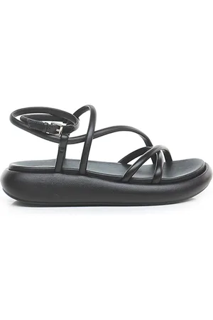 Ash Schoenen, Dames, Zwart, 40 EU, Leer, Zwarte Glamour Sandalen