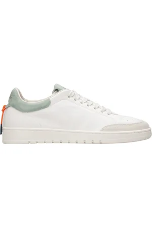 Barracuda Schoenen, Heren, Wit, 40 EU, Leer, Leren Sneakers met Rubberen Zool en Logo