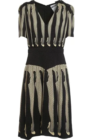 Moschino Kleedjes, Dames, Veelkleurig, M, Midi Kleedjes