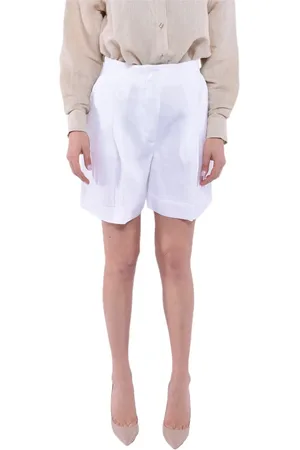 MVP Wardrobe Korte broeken, Dames, Wit, S, Linnen, Short Shorts