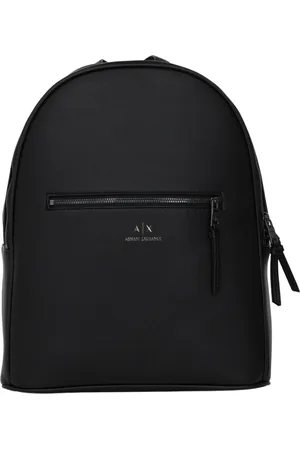 Armani Exchange Tassen, Heren, Zwart, ONE Size, Zwarte Heren Rugzak Front Logo