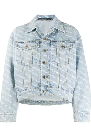 Alexander Wang Jassen, Dames, Blauw, M, Denim, Blauwe Denim Jack met Stijl/Model Naam