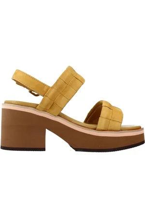 Alpe Schoenen, Dames, Geel, 38 EU, High Heel Sandalen