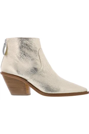 AGL ATTILIO GIUSTI LEOMBRUNI Schoenen, Dames, Grijs, 39 EU, Metallic Cowboy Laarzen