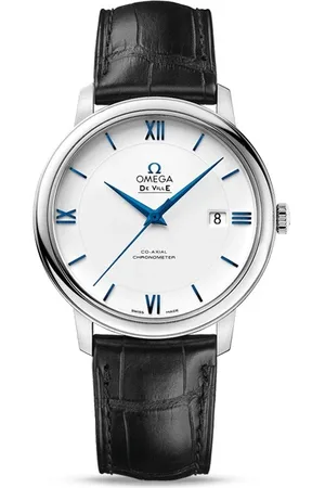 Omega Accessoires, Heren, Wit, ONE Size, Prestige Co-Axial 39.5mm Automatisch Horloge