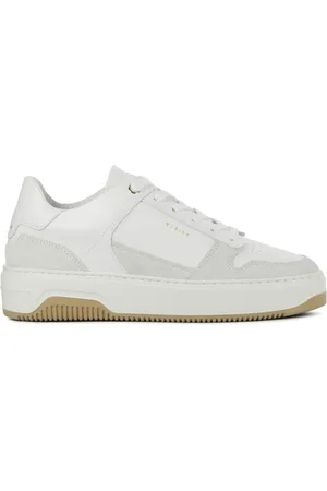 Nubikk Schoenen, Dames, Wit, 37 EU, Leer, Witte Combi Sneakers
