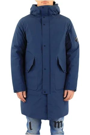 C.P. Company Mantels, Heren, Blauw, S, Heren Outerwear - Long Jacket