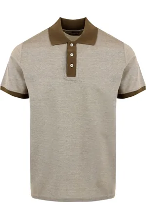 MOORER Tops, Heren, Grijs, L, Polo Shirts