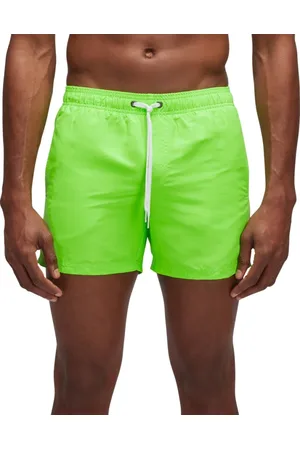 Sundek Badkleding, Heren, Groen, L, Regenboog fluorescerende zwemkleding