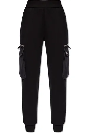 Moose Knuckles Broeken, Dames, Zwart, M, Katoen, Mixmedia sweatpants