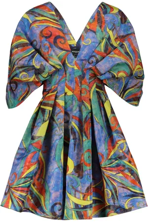 Rochas Kleedjes, Dames, Veelkleurig, S, Mini Zomerjurk