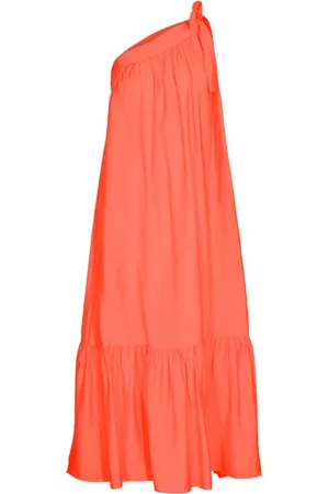 Co`Couture Kleedjes, Dames, Oranje, L, Pelican Zomerjurk