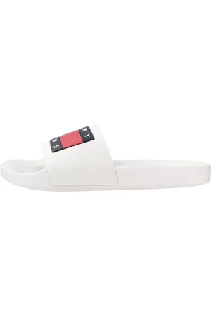 Tommy Hilfiger Schoenen, Heren, Wit, 45 EU, Slippers