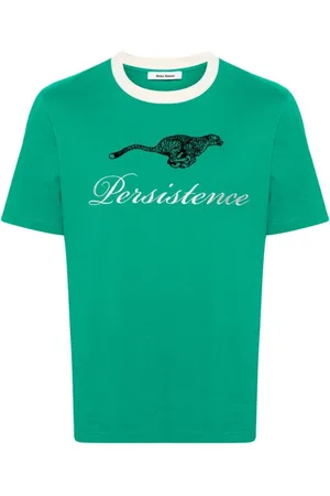 WALES BONNER Tops, Heren, Groen, L, T-Shirts