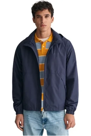 GANT Jassen, Heren, Blauw, L, Polyester, Windshielder Lichtgewicht Waterdichte Jas